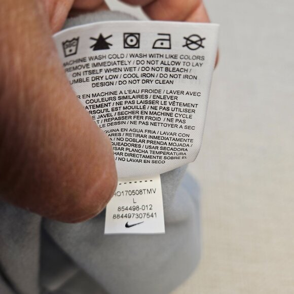 Mens Nike Golf Therma Fit Half-Zip Pullover Shirt Large Gray Lightweight Warm - Picture 8 of 14